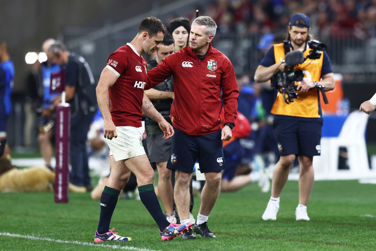 British and Irish Lions hammer Western Force but Tomos Williams suffers injury