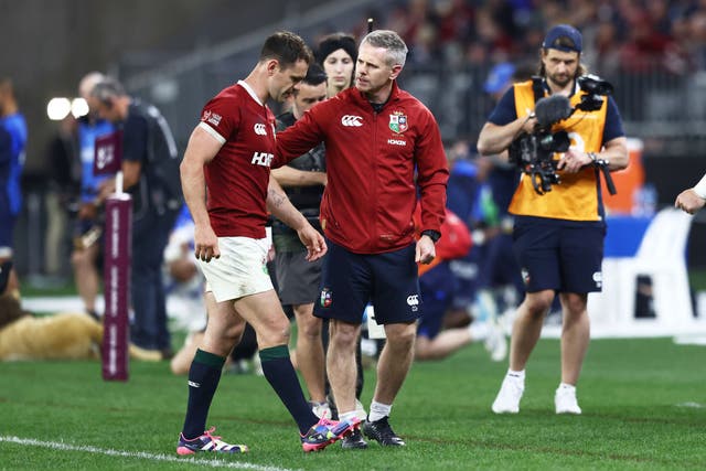 <p>Tomos Williams hobbled off with what appeared to be a hamstring injury</p>