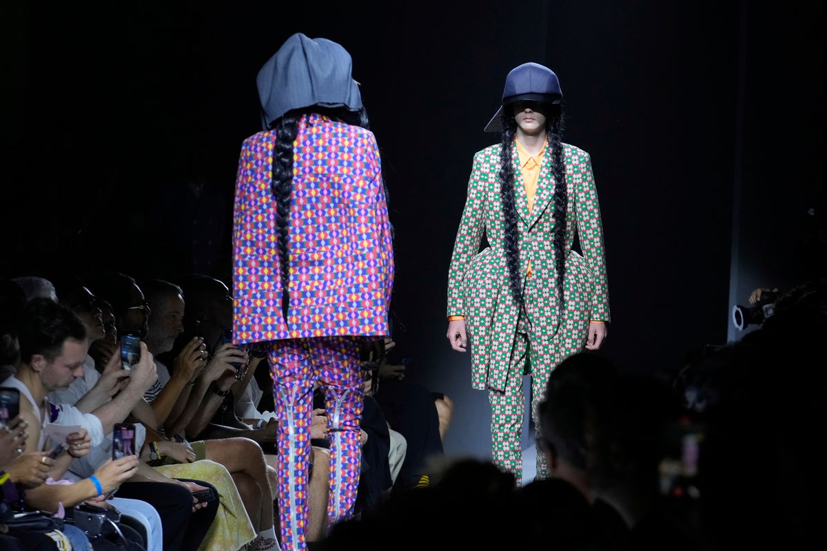 Rei Kawakubo redefines men's suits with radical designs at Paris Fashion Week