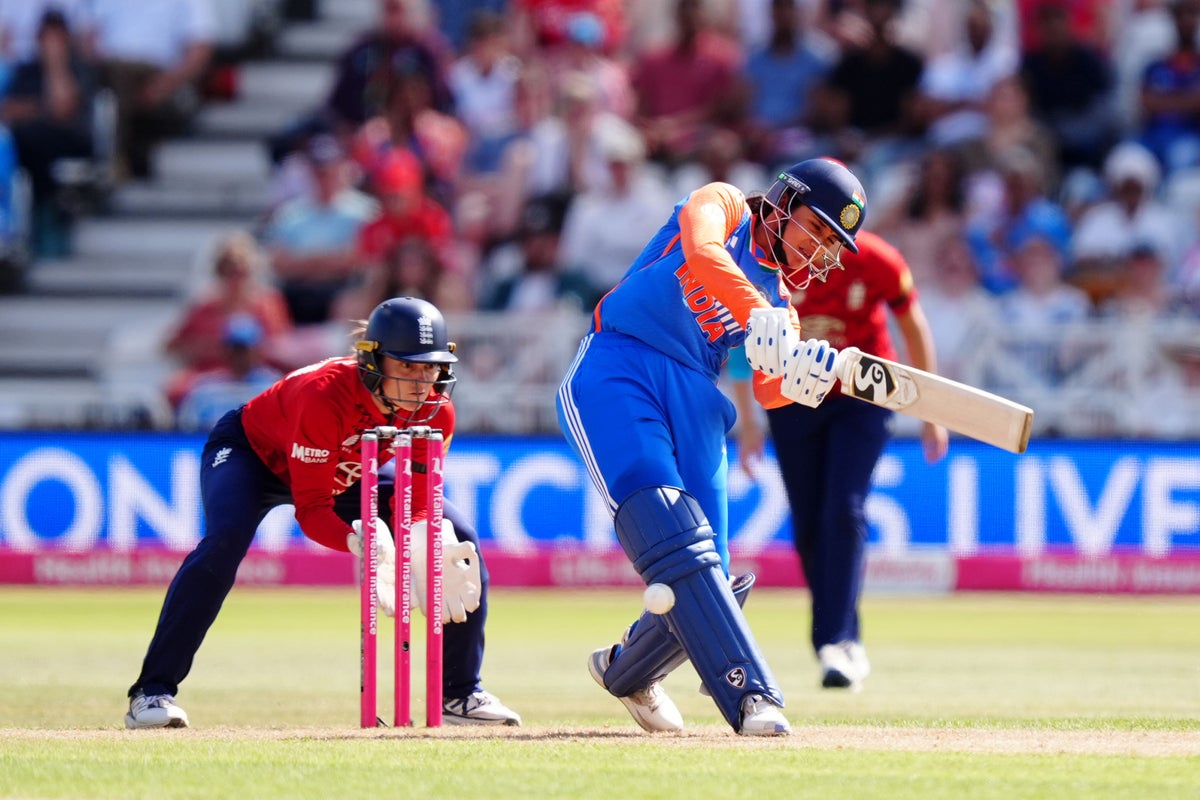 India Women Overwhelm England by 97 Runs in 1st T20I at Nottingham