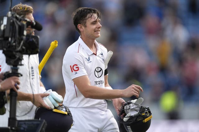 Jamie Smith hit the winning runs as England beat India in the first Rothesay Test (Danny Lawson/PA)