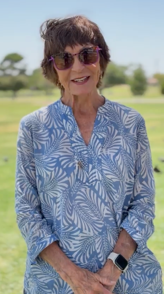 Judy Benjamin in West Texas ahead of hitting the 1,000 mile mark