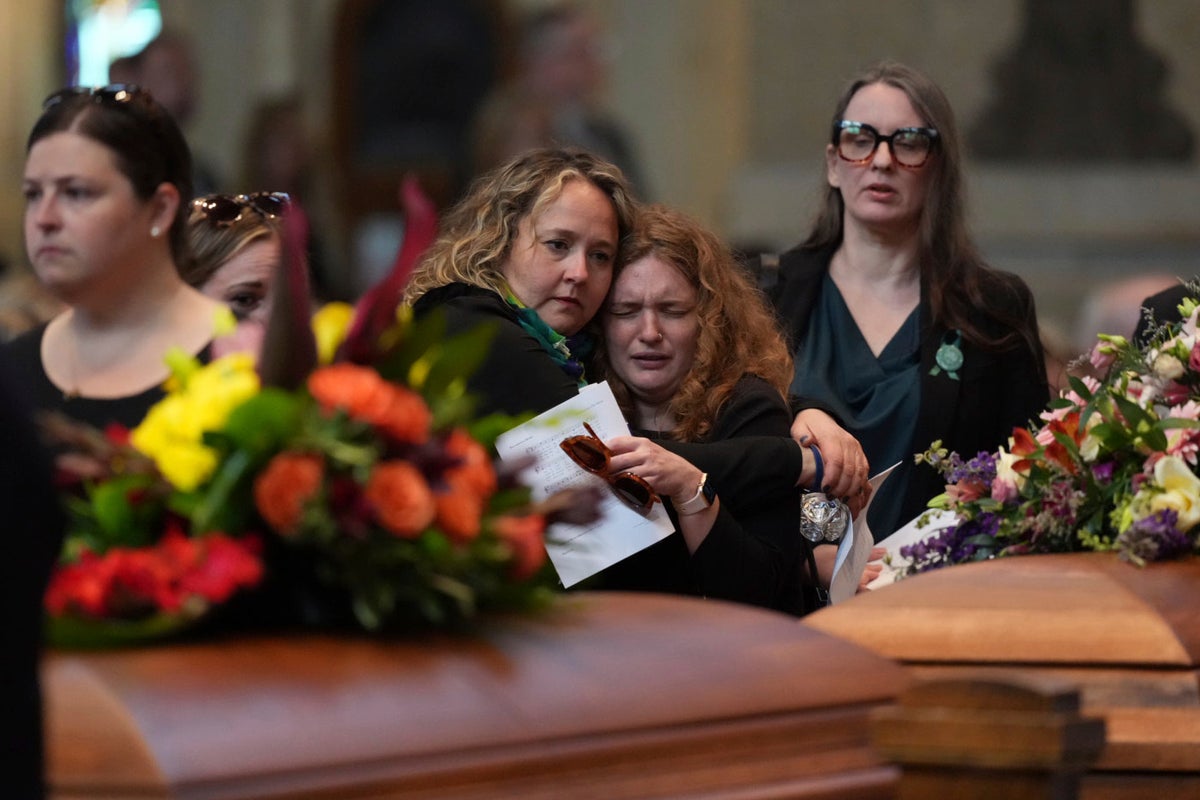 Photos of funeral for slain Minnesota lawmaker Melissa Hortman and her husband
