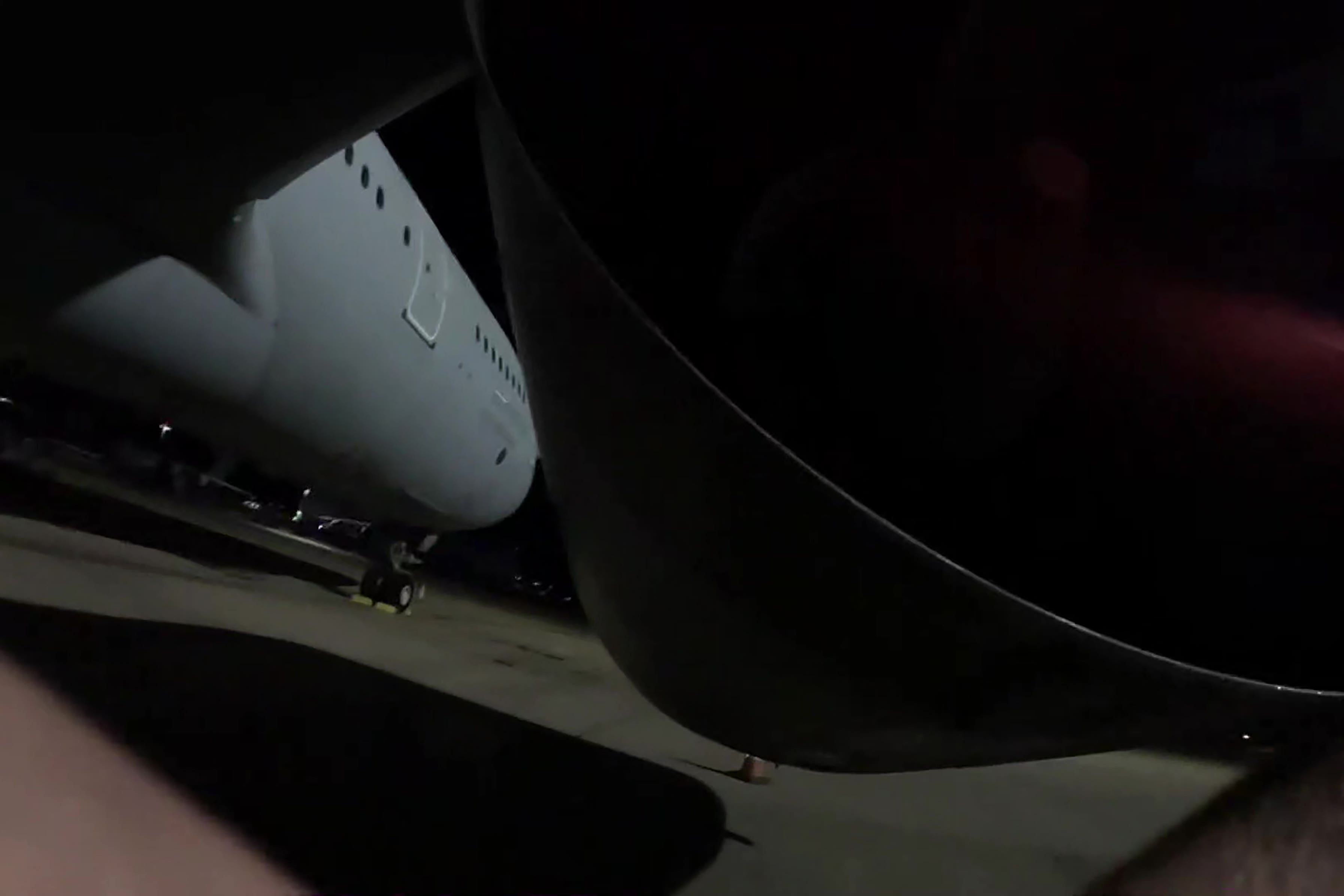 Activists broke into RAF Brize Norton in Oxfordshire (Palestine Action/PA)