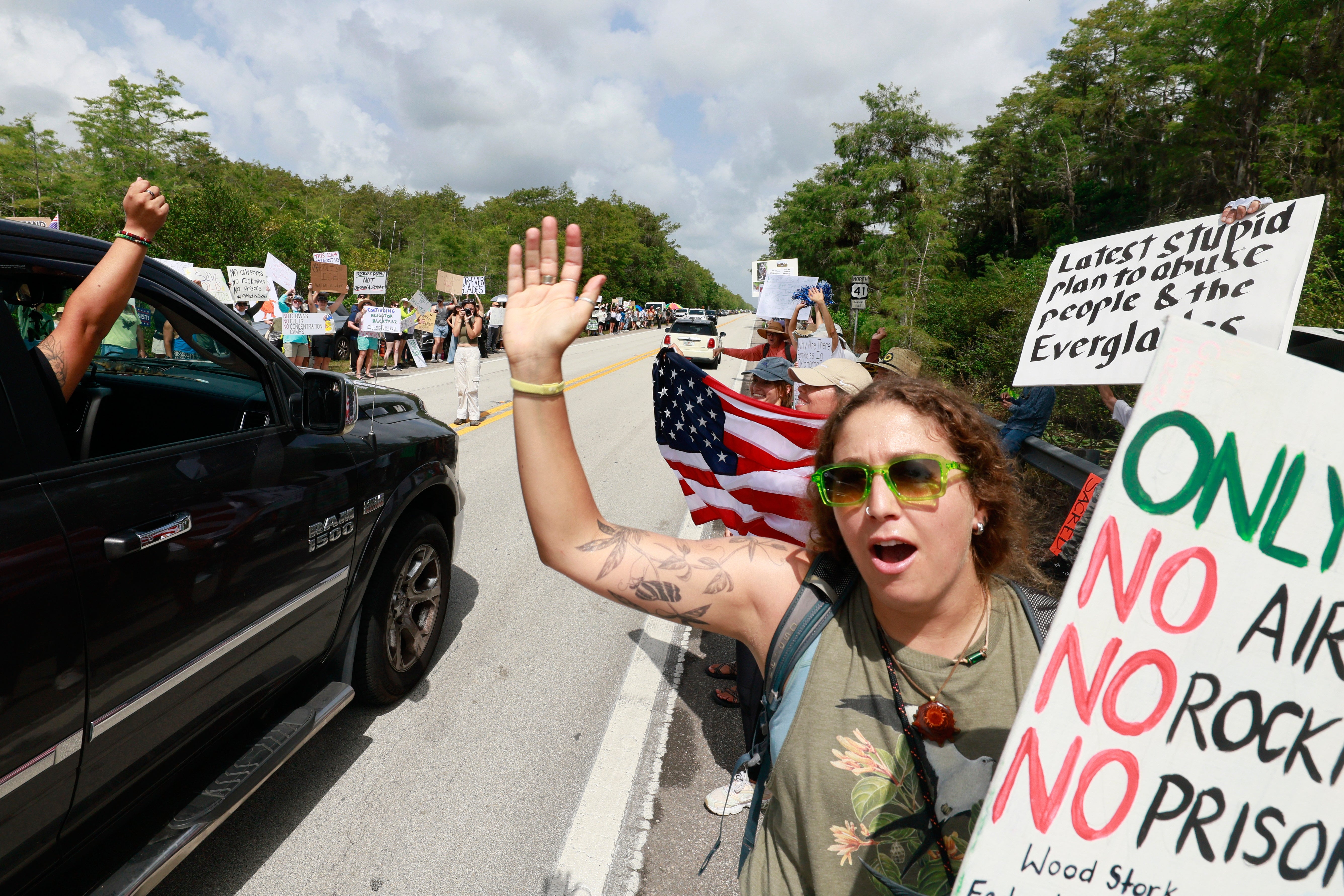 APTOPIX Florida-Alcatraz-Protest
