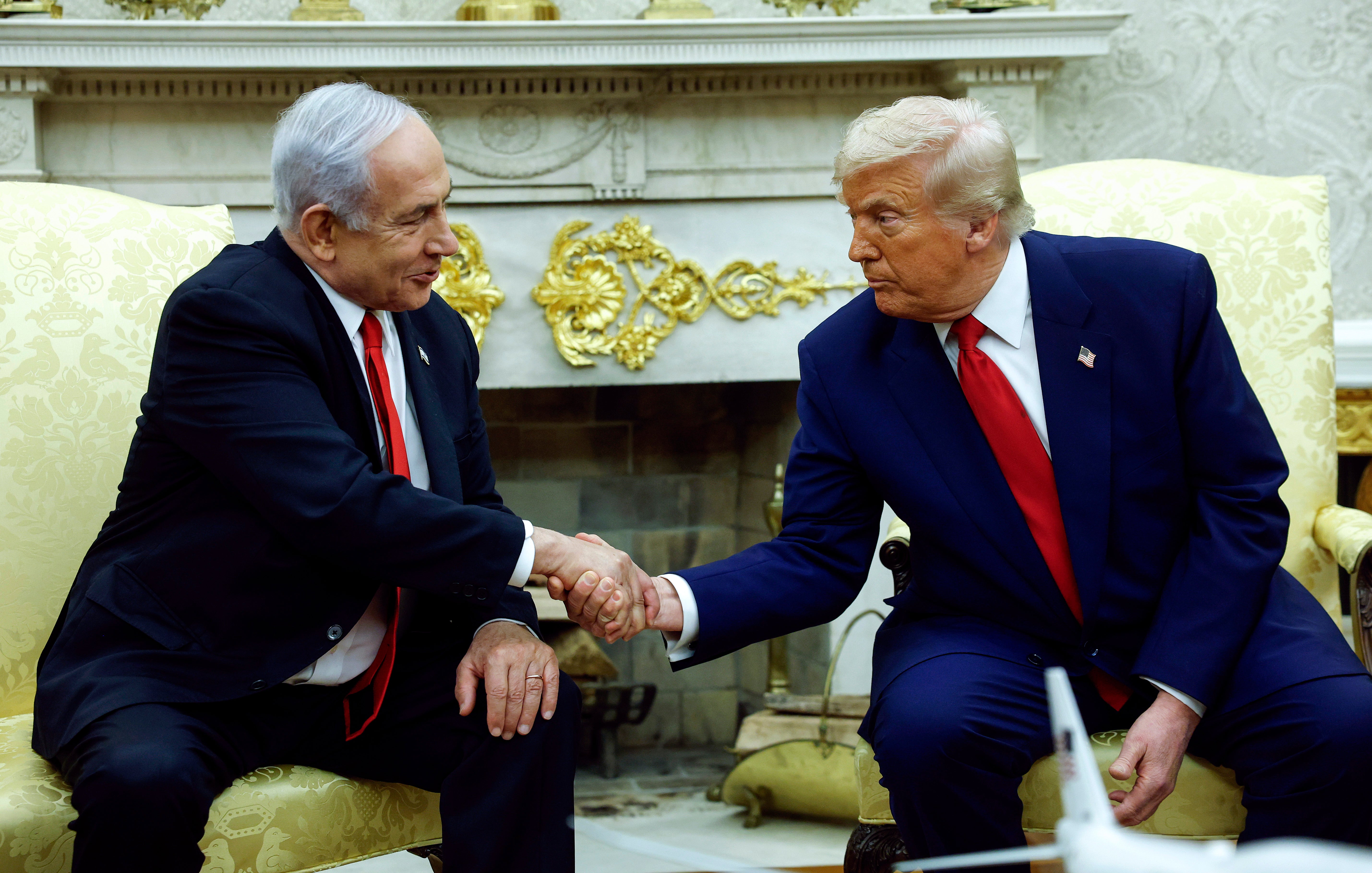 Trump lashed out at Israeli prosecutors in a Truth Social post Saturday evening and said it was ‘terrible’ what was happening to ‘war hero’ Netanyahu