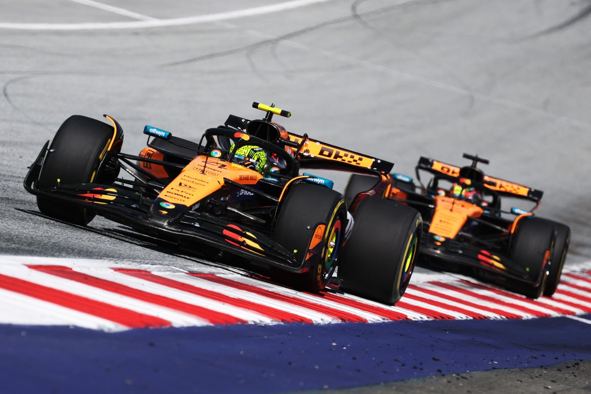 F1 Austrian GP live: Lando Norris wins intense battle with Oscar Piastri in frantic finale