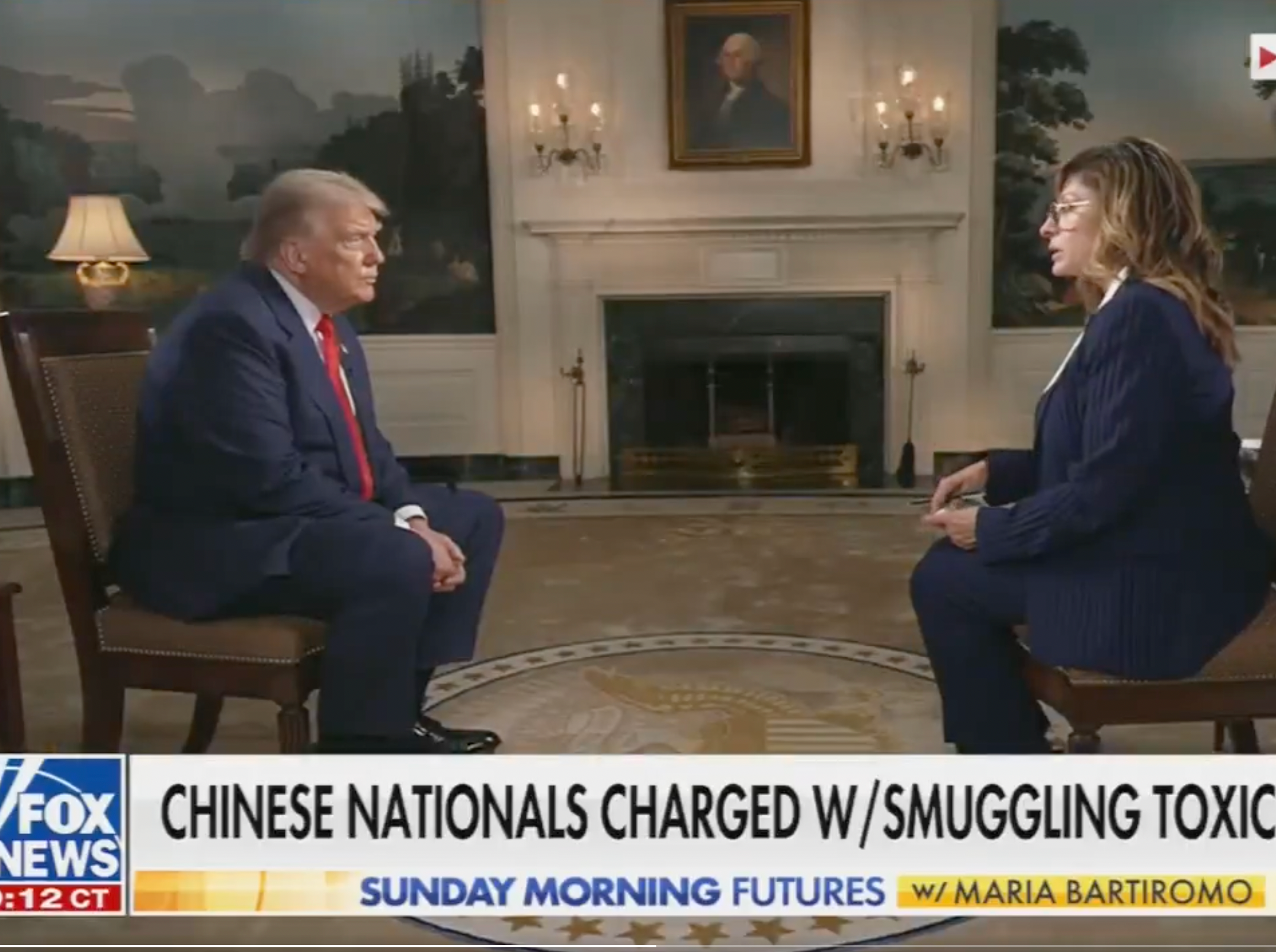 Donald Trump interviewed by Maria Bartiromo on Fox News