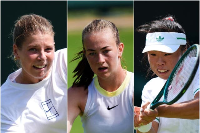Hannah Klugman, Mika Stojsavljevic and Mimi Xu will make their senior Wimbledon debuts (PA)