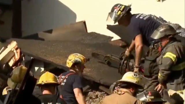 <p>At least one person was killed and two others were injured when several rowhomes collapsed in Philadelphia overnight Sunday. </p>