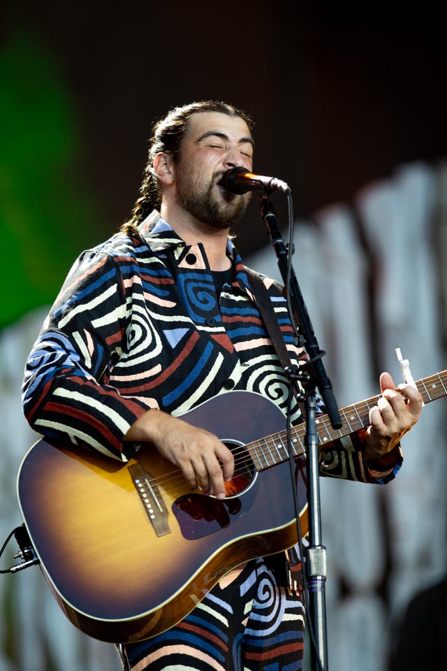 <p>Noah Kahan will be followed by headliner Olivia Rodrigo on Pyramid Stage</p>