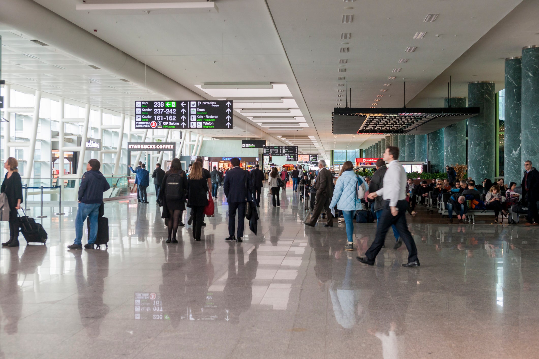 Adnan Menderes airport was closed temporarily due to the blazes