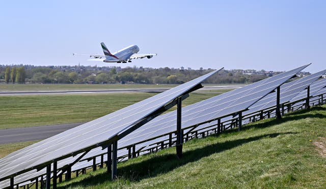 <p>Solar panels at Birmingham Airport</p>