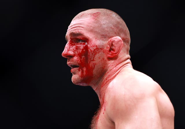<p>Former UFC champion Sean Strickland during his middleweight-title loss</p>