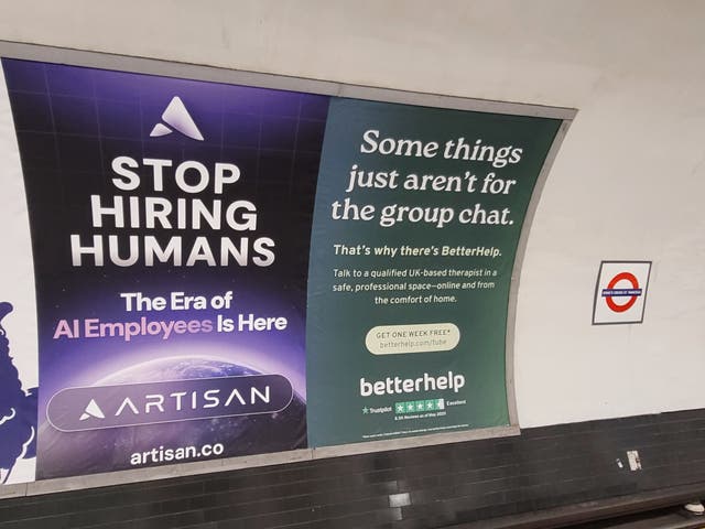 <p>Seeing red: the rage-bait factor has turned Artisan's ads into a viral sensation</p>