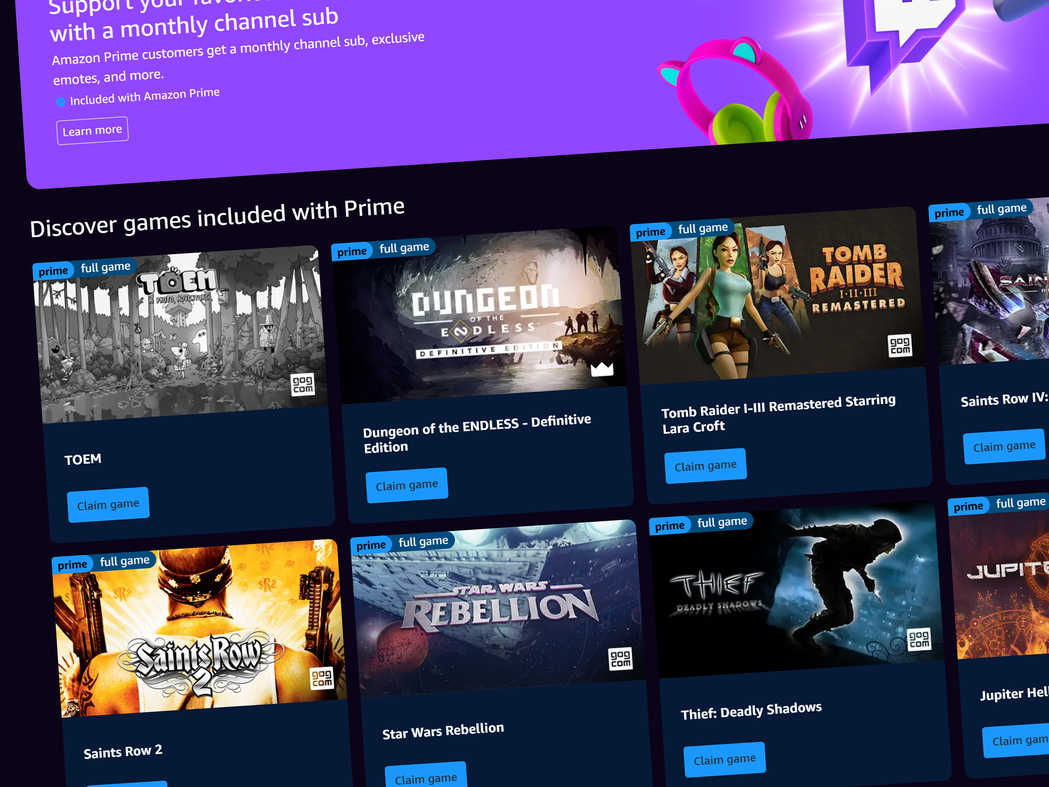 Prime Gaming is one of the most underrated freebies with a Prime membership