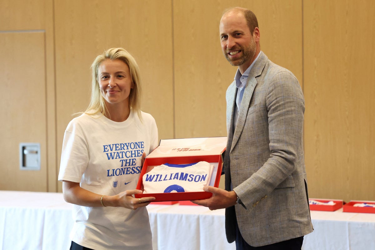 Prince William delivers inspiring good luck message to Lionesses ahead of Euro 2025