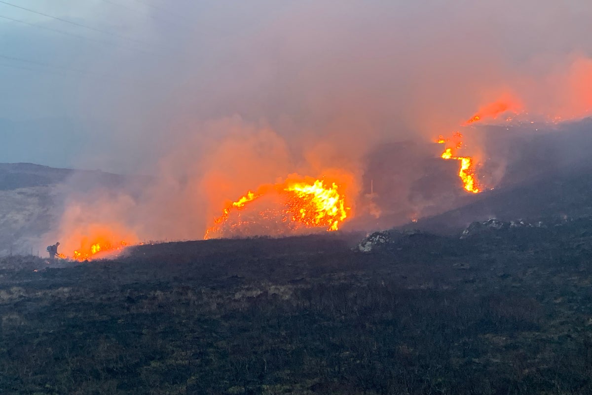 Firefighters battle wildfires in Scotland for third day amid danger to life' warning