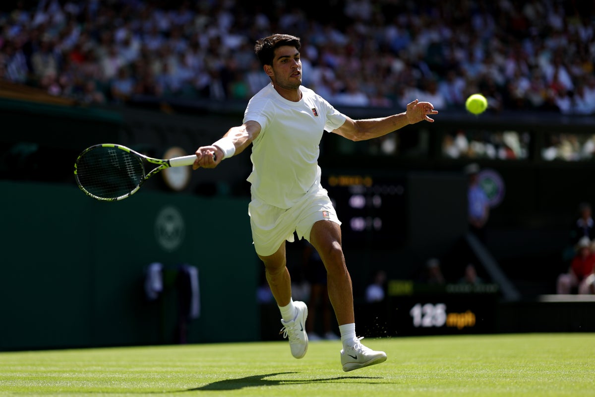Wimbledon 2025 live: Tennis scores with Alcaraz on the ropes against Fognini after dropping second set