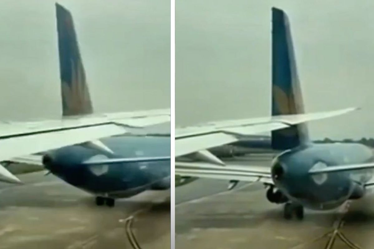Watch: Boeing plane slices another aircraft's tail at major airport