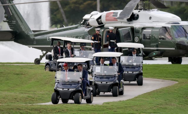 <p>President Donald Trump's golf game continues to cost taxpayers a small fortune, according to government procurement data</p>