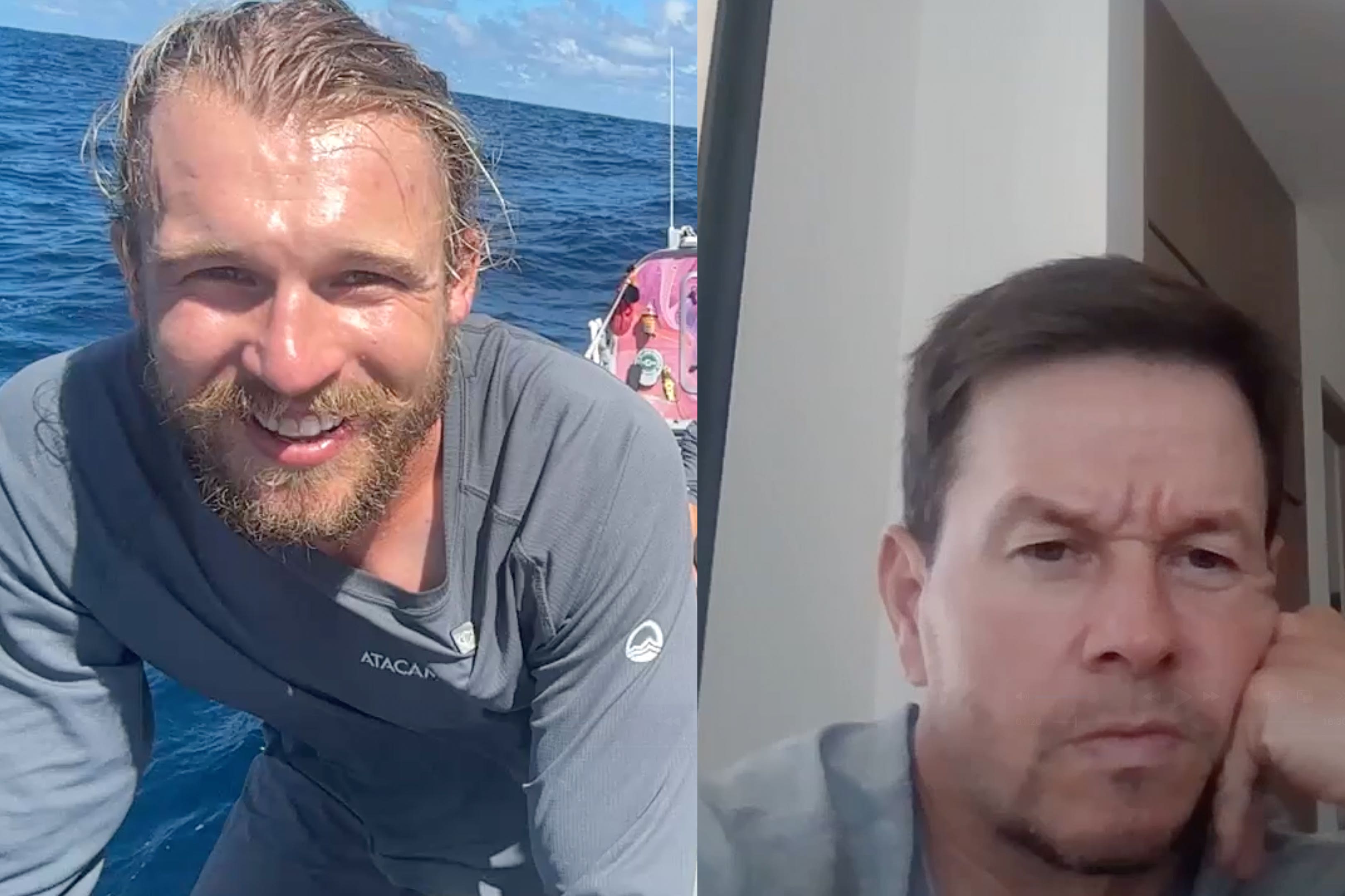 Actor Mark Wahlberg promised to keep in touch with the Maclean brothers (The Maclean Brothers/PA)