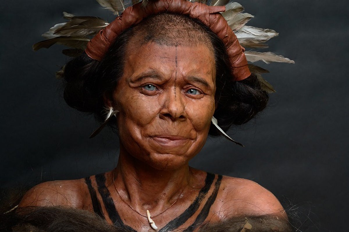 Facial reconstruction of Stone Age Belgian woman reveals she had dark complexion
