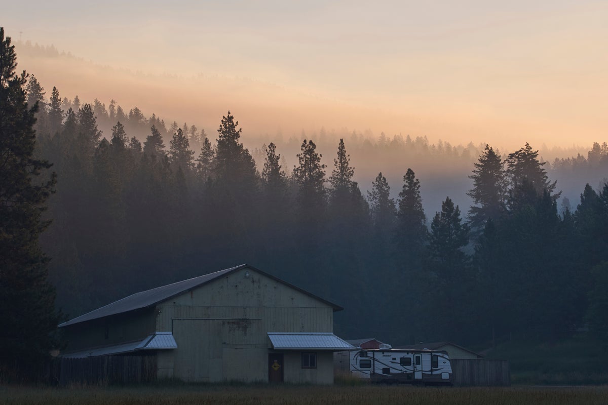 Photos at Canfield Mountain, Idaho, where firefighters came under deadly attack