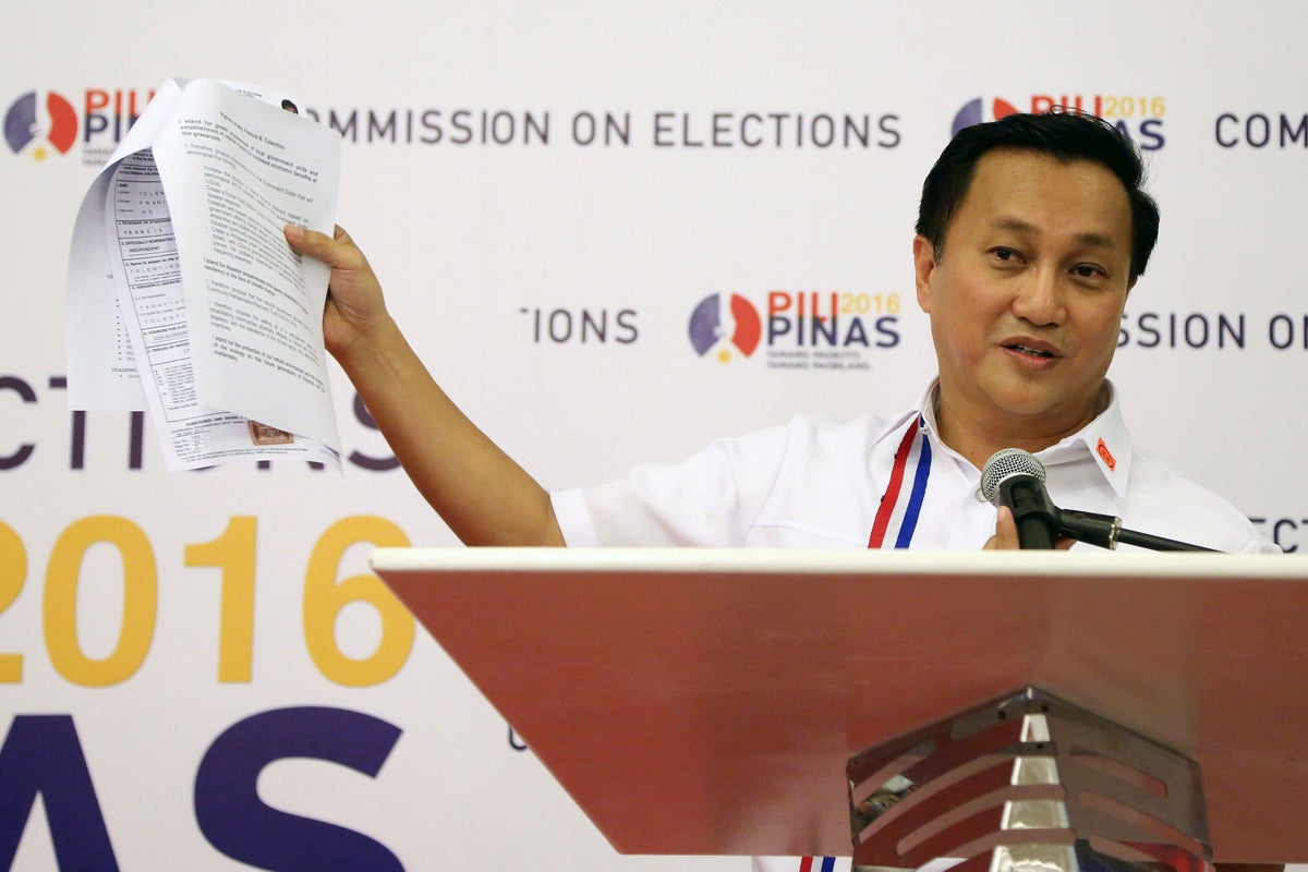China sanctions former Filipino lawmaker over South China Sea claims