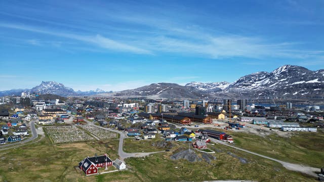 <p>Houses in Nuuk, Greenland, Sunday, June 22, 2025</p>
