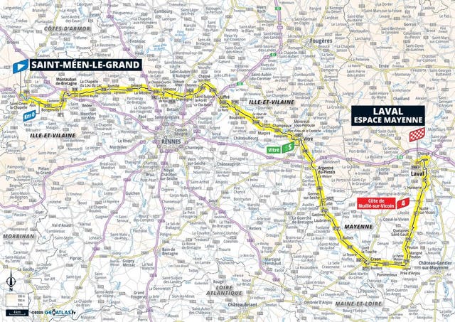 <p>Tour de France 2025 – stage 8 map</p>