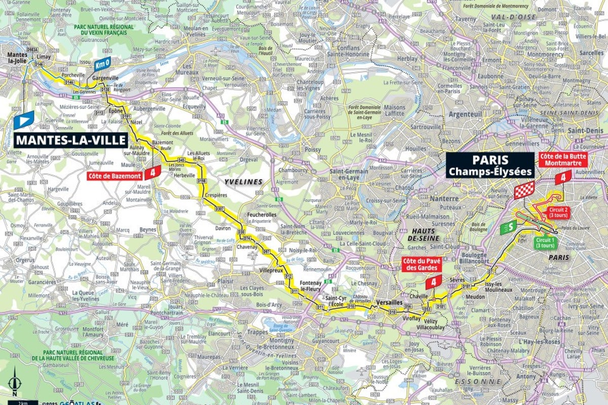 Tour de France stage 21: Race nears iconic Champs-Elysees finish but late Montmartre climbs could disrupt sprinters
