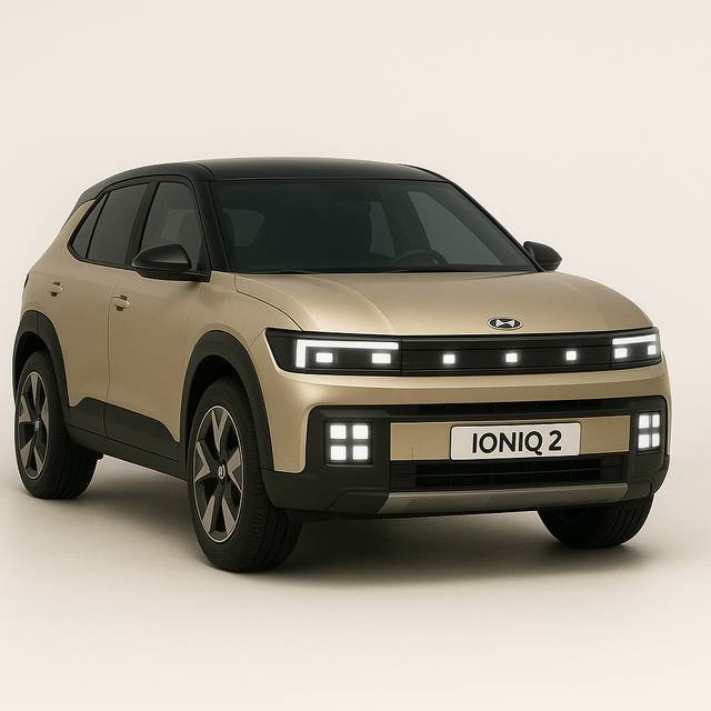 <p>Our render shows how a new Hyundai Ioniq 2 could look</p>