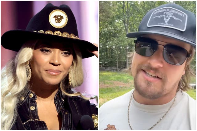 <p>Beyoncé and Gavin Adcock</p>