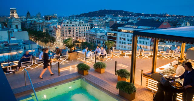 <p>The view from Majestic Hotel & Spa's La Dolce Vitae restaurant </p>