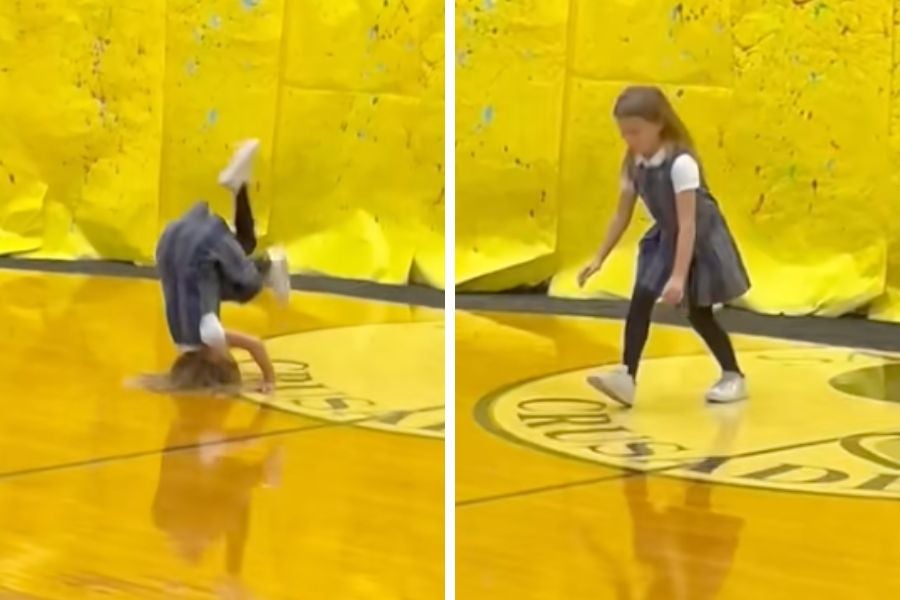 A young girl's bold talent show act is winning millions of fans on TikTok.