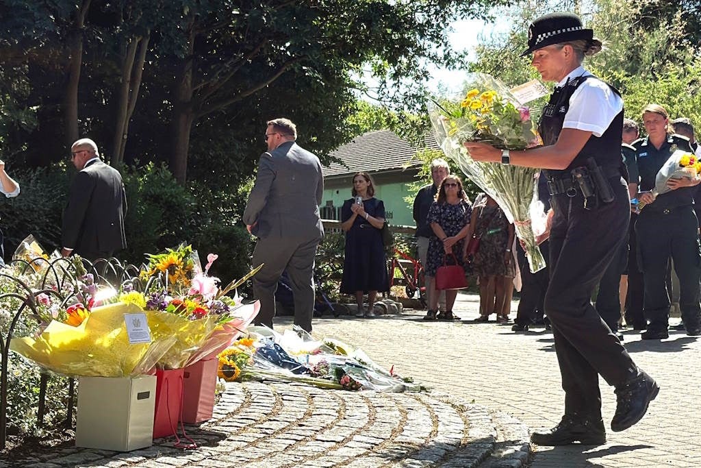 The police paid their respect for Leonn on Monday