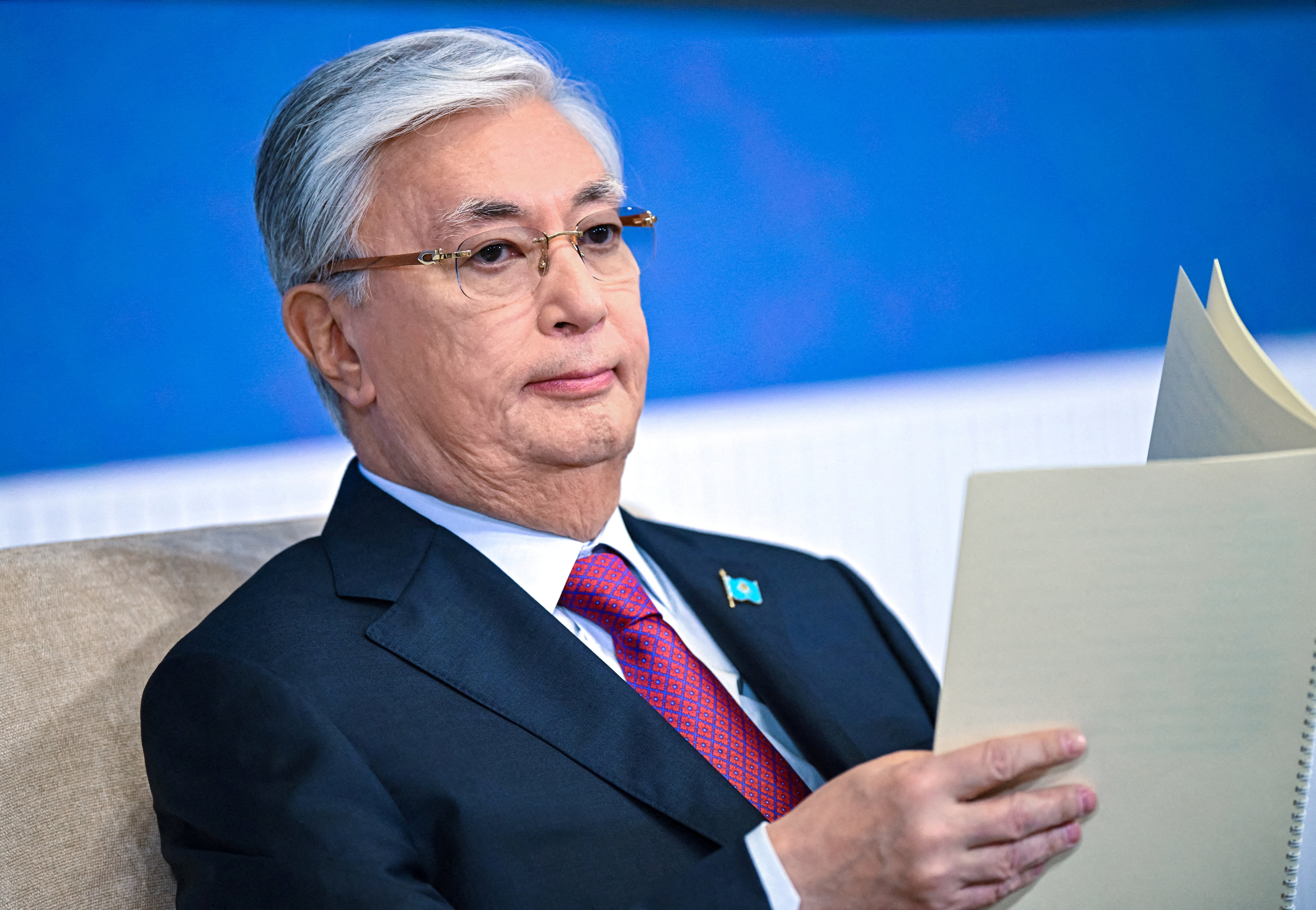 <p> Kazakhstan's President Kassym-Jomart Tokayev </p>