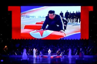 State media images show leader Kim Jong Un honouring the flag-draped coffins of North Korean soldiers killed helping Russia fight Ukraine