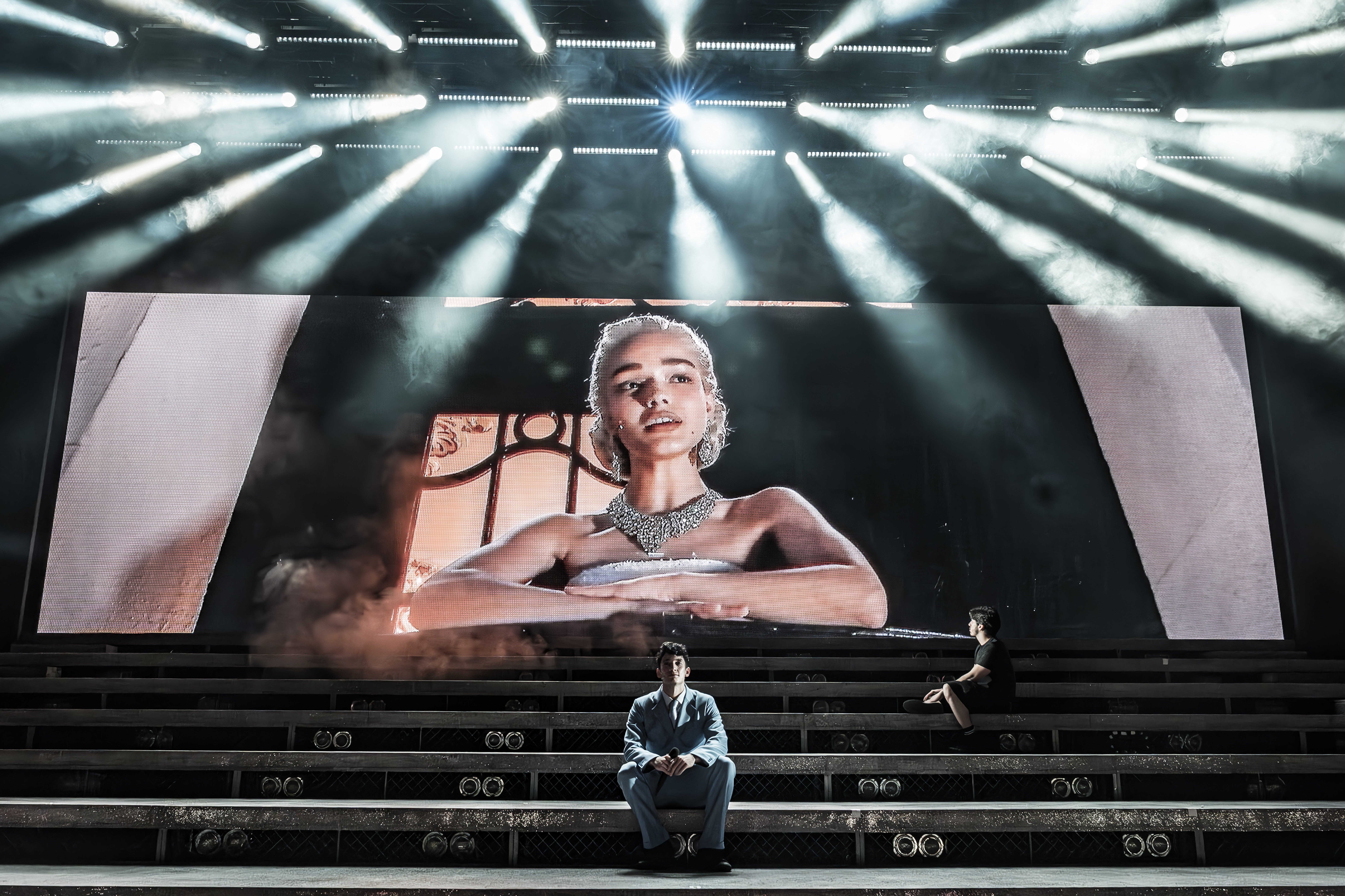 <p>Larger than life: Rachel Zegler as Eva Peron in ‘Evita’</p>