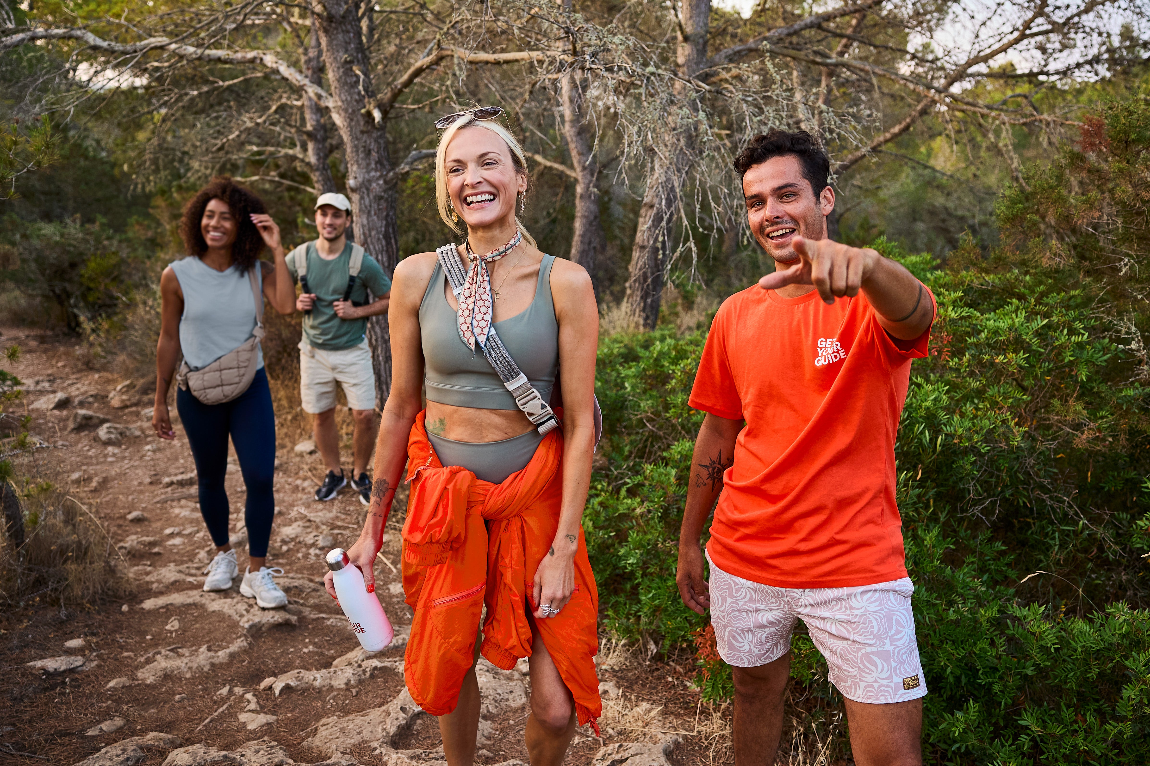 Fearne Cotton enjoys a guided sunrise hike in Ibiza as part of her curated Ibiza_ Unplugged experience in partnership with travel booking platform GetYourGuide (GetYourGuide/PA)