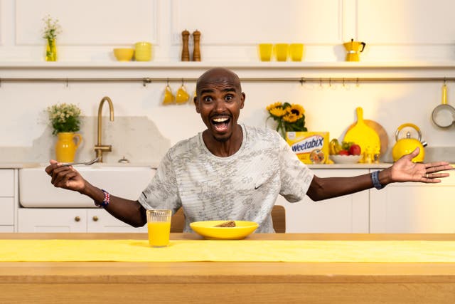 Secrets of success: Sir Mo Farah (Weetabix/PA)