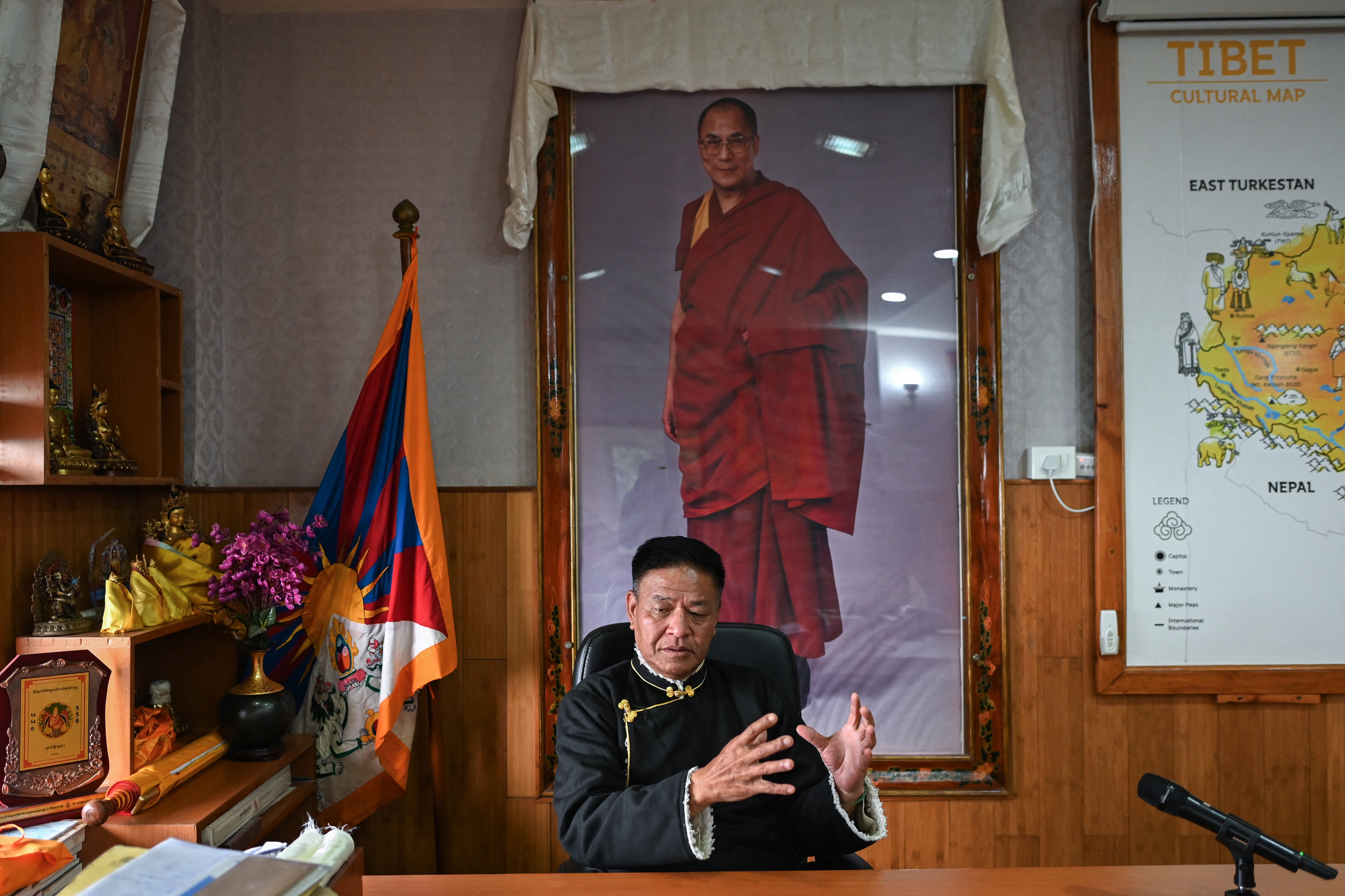 Penpa Tsering, a sikyong or leader of the Tibetan government-in-exile