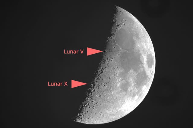 <p>The lunar X and lunar V captured on 29 May, 2020</p>