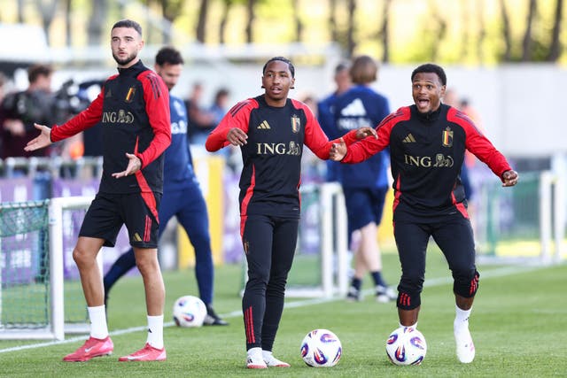 <p>Malick Fofana on international duty with Belgium</p>