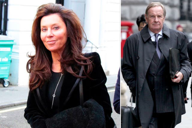 <p>Anna Standish and Clive Standish outside court </p>