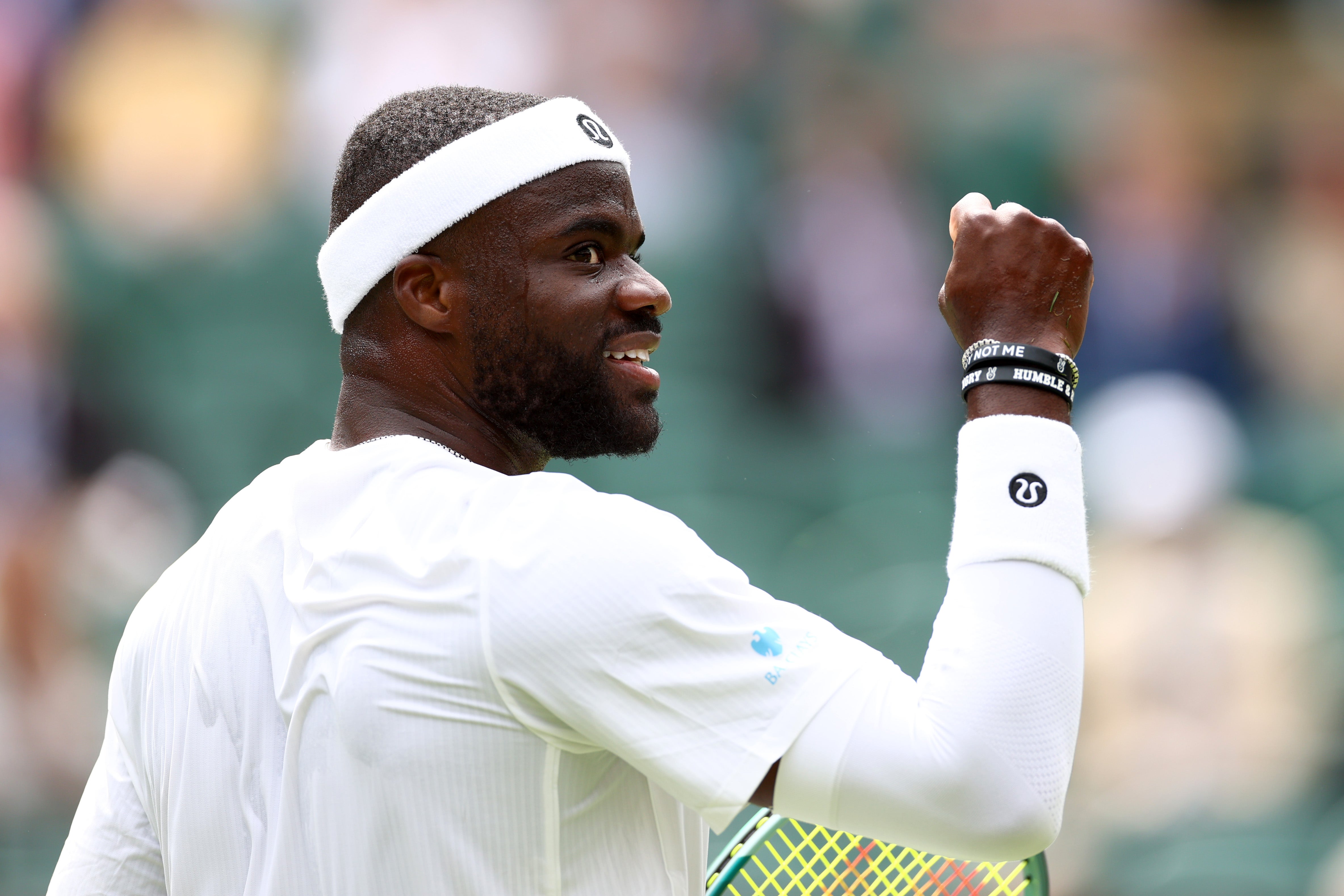 A jubilant Francis Tiafoe