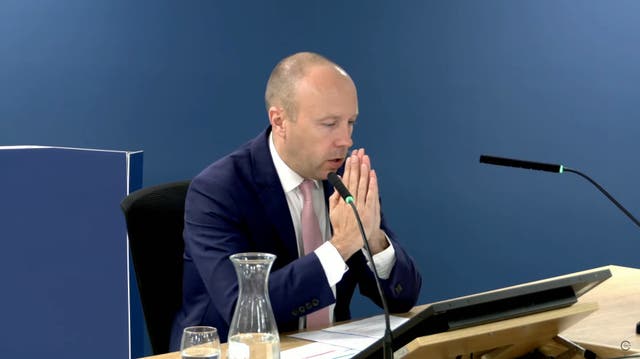 <p>Matt Hancock has given evidence to the inquiry on several occasions (Covid/PA)</p>