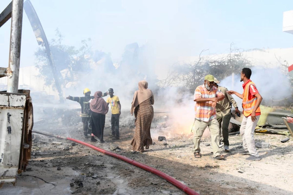An African Union military helicopter crashes in Somalia's capital, killing at least 3
