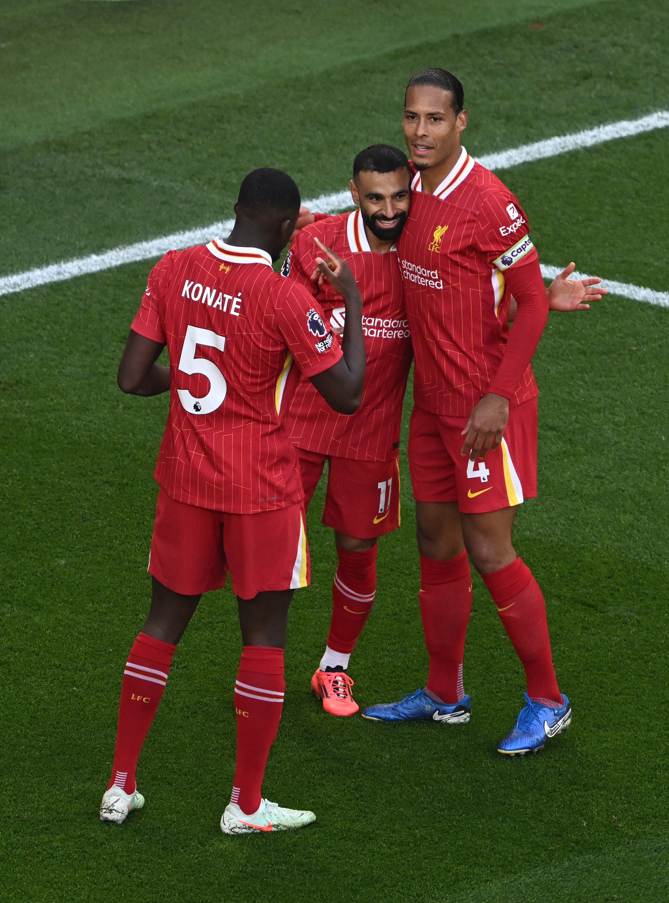 <p>Ibrahima Konate and Virgil van Dijk only have Joe Gomez as back-up in defence</p>